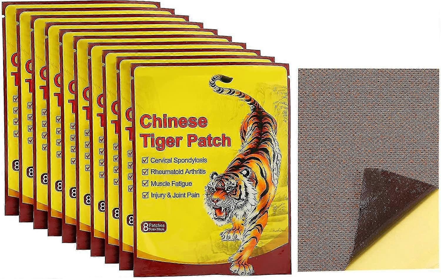 بقع تخفيف الألم ، 80pcs / 10pack الصينية بقع الأشعة تحت الحمراء البعيدة الجص تخفيف الألم