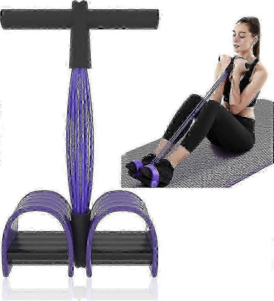 Multifunctional Abdominal Trainer With Elastic Rope 6 Tubes