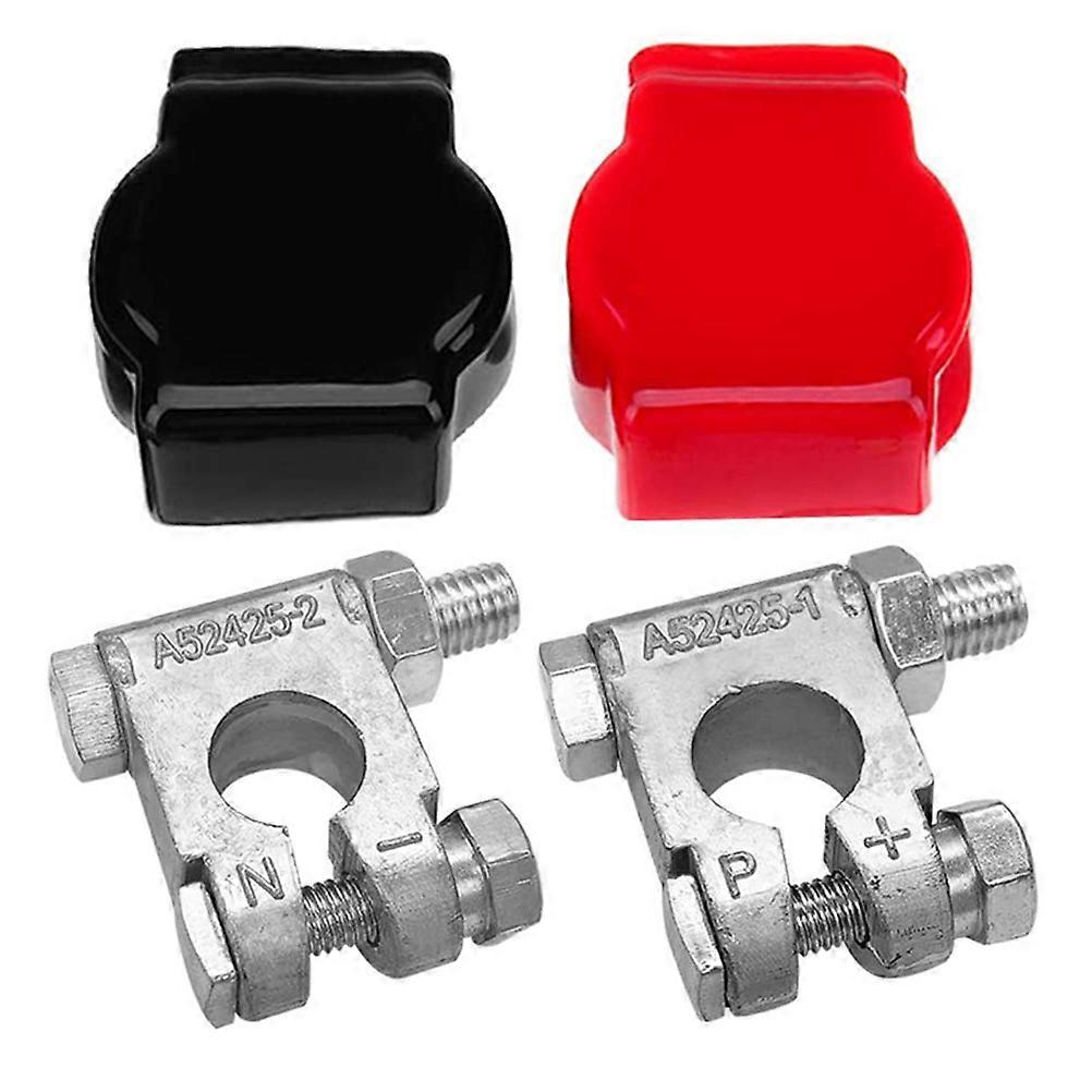 Battery Terminal Connector Kit with Covers for Cars, Trucks, RVs Flame Retardant, Wear Resistant, Excellent Conductivity