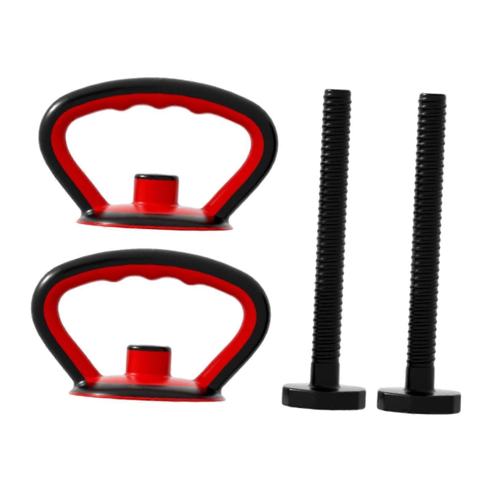 Kettlebell Handle Grip Handle Weight Grip Kettlebell Grip for Fitness Bodybuilding red 2 handle 2 rod