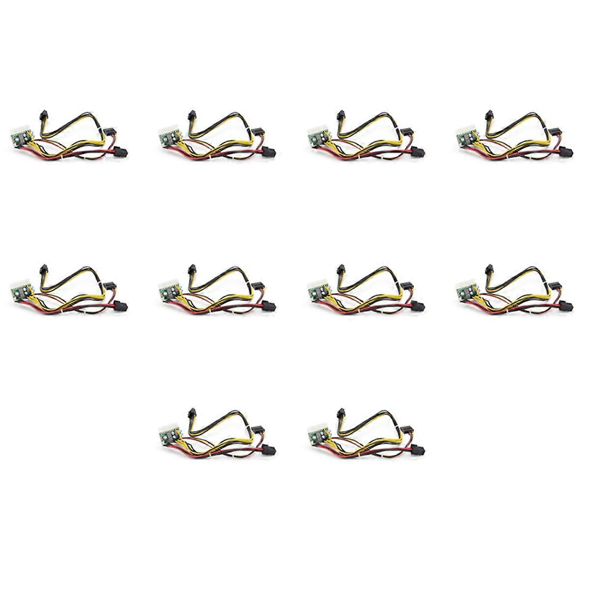 10X PCI-E 6PIN Input DC 12V 300W DC-ATX-300W 24Pin ATX Switch PSU Power Supply Module