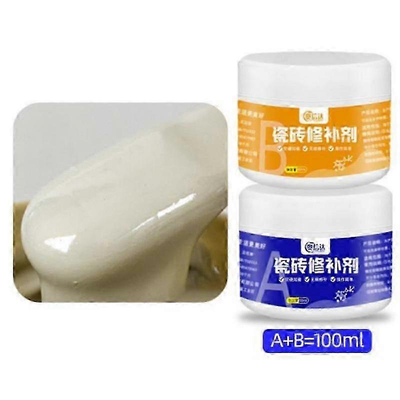 100ml Fayans Onarım Macunu - Evler, Taş, Çukurlar, Mermerler & Seramikler için Yapıştırıcı