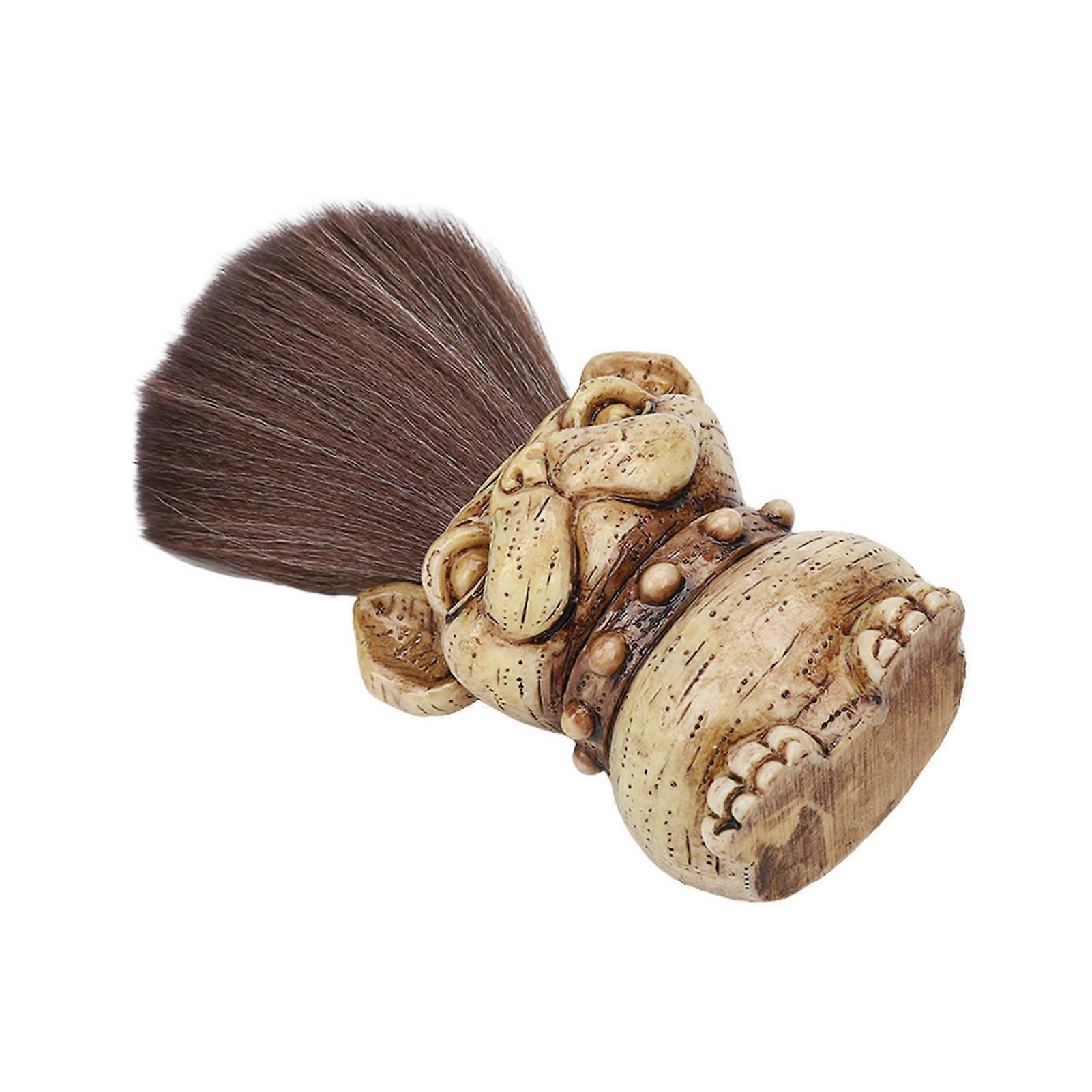 Large Neck Duster Brush Soft Nylon Wool Resin Handle Barber Tool