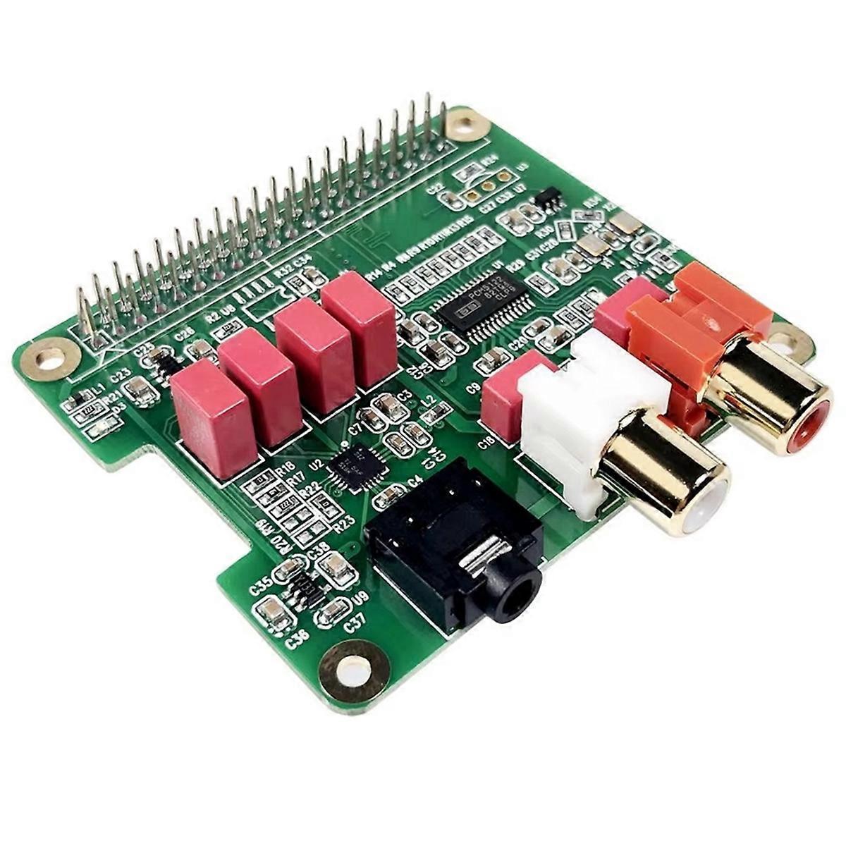 Rpi HiFi Hat for for Zero, Zero W, 3B, 3B+, Pi 4 ,Pi 5 with the 40-Pin Connector