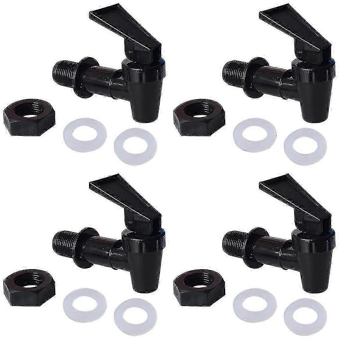 Reusable water tap set for jug - 4 cooler faucet spigots