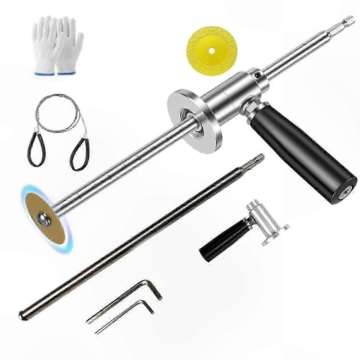 Adjustable 7" Inside Pipe Cutter for PVC, Impact-Resistant Design for Clean Cuts