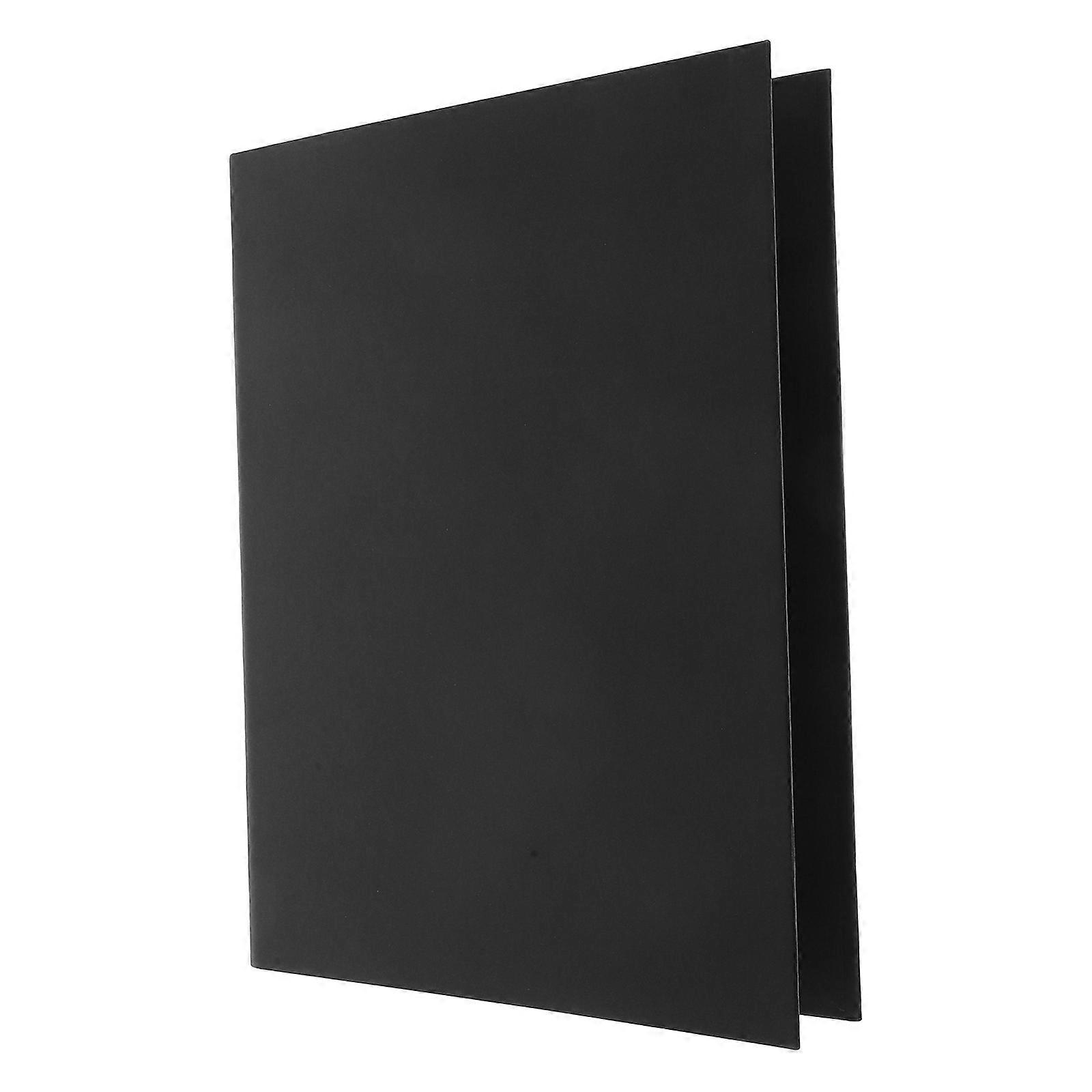 Black Kraft Paper Binder Notebook Cover for Home Use A4 Size Multifunctional Refillable Loose Leaf Binder