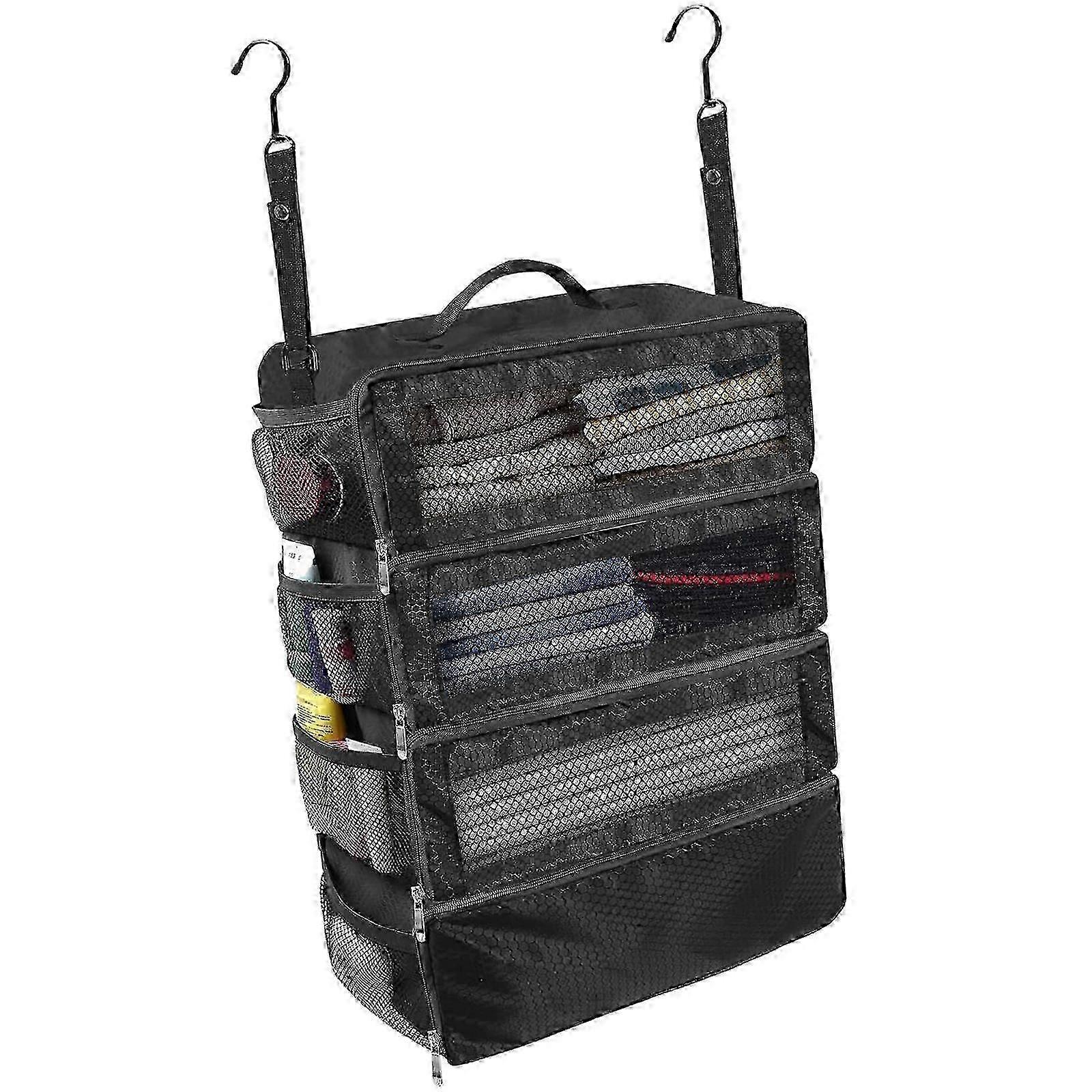 Foldable Travel Clothes Storage Bag with Multiple Sections for Organized Packing