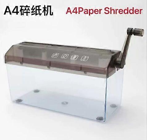 Mini Hand Shredder: Portable A4 Paper Shredder - Manual Paper Cutting Machine - Desktop Stationery for Office School & Home