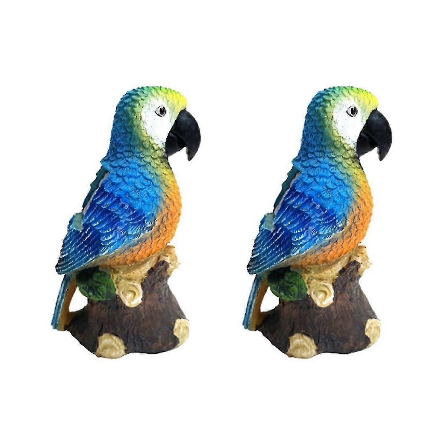 2pcs Solar Lights Outdoor Solar Parrot Light
