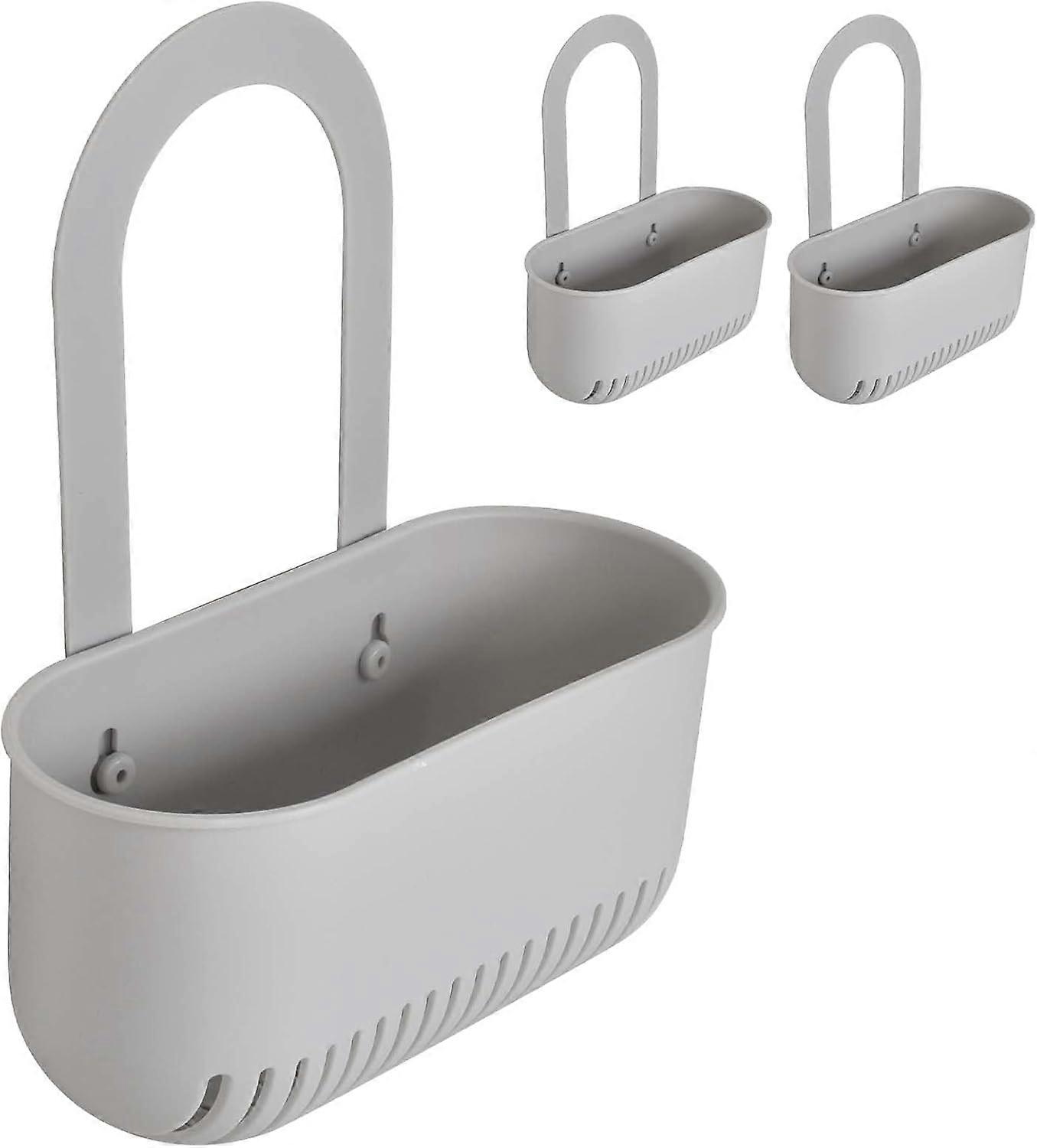 2pcs Soap Sponge Drainer Hanging Basket,Sink Hanging Storage Shelf