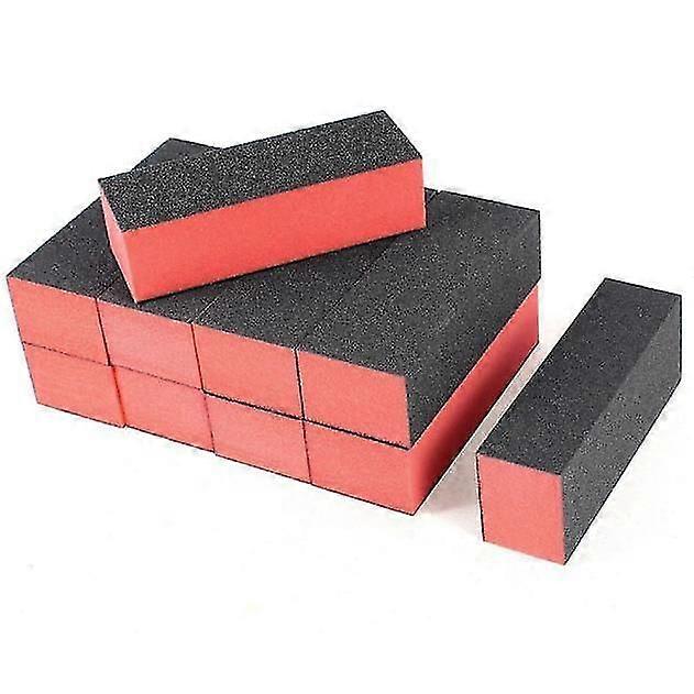 10pcs Nail Scrub Blocks  Black & Orange