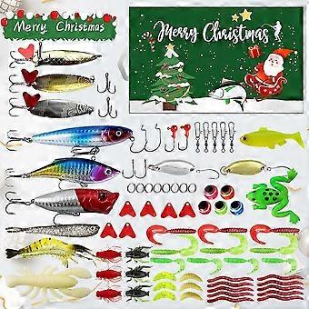 Kreative Weihnachten Gemischter Köder Anzug Süßwasserforelle Barsch Lachsfischen Hartköder Angelhaken Neues Produkt Köder Hobby