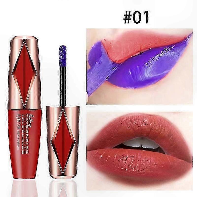 Long-Wearing Lip Stain, Waterproof Matte Finish with Plumping Effect, Highly Pigmented Tinted Gloss for Women, Peel-Off Formula for Lasting Lip Makeup