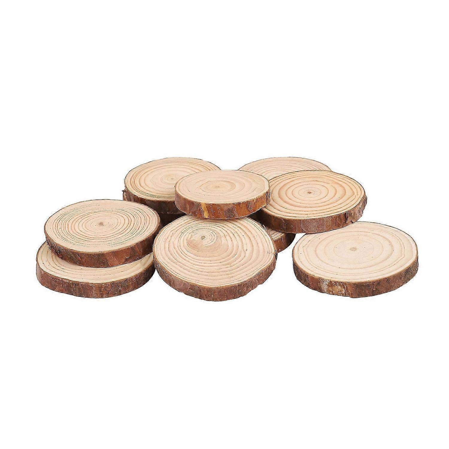 10X Tree Round Wood Log For Wedding Bark Table Decor