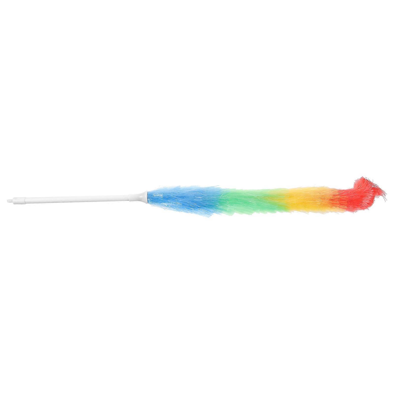 Dust Cleaner Household Duster Home Cleaning Car Cleaning Office Cleaning Plastic Assorted Color with Handle 1Pcs