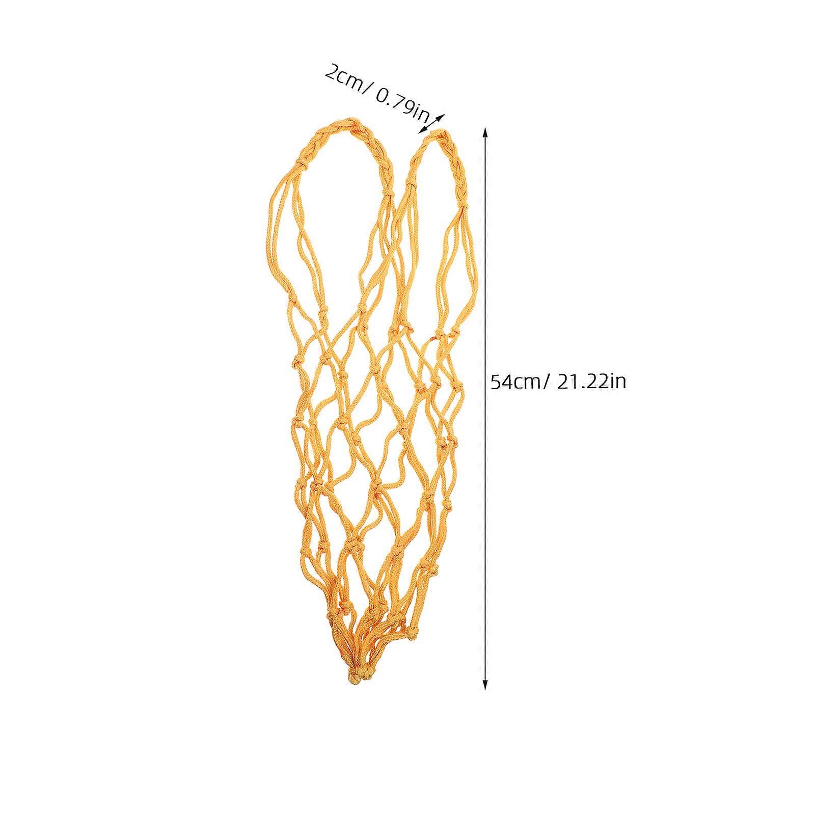 Hay Mesh Bag Nylon Net Bag for Livestock and Poultry Feeding Farming Yellow Material for Waste Reduction 1Pack