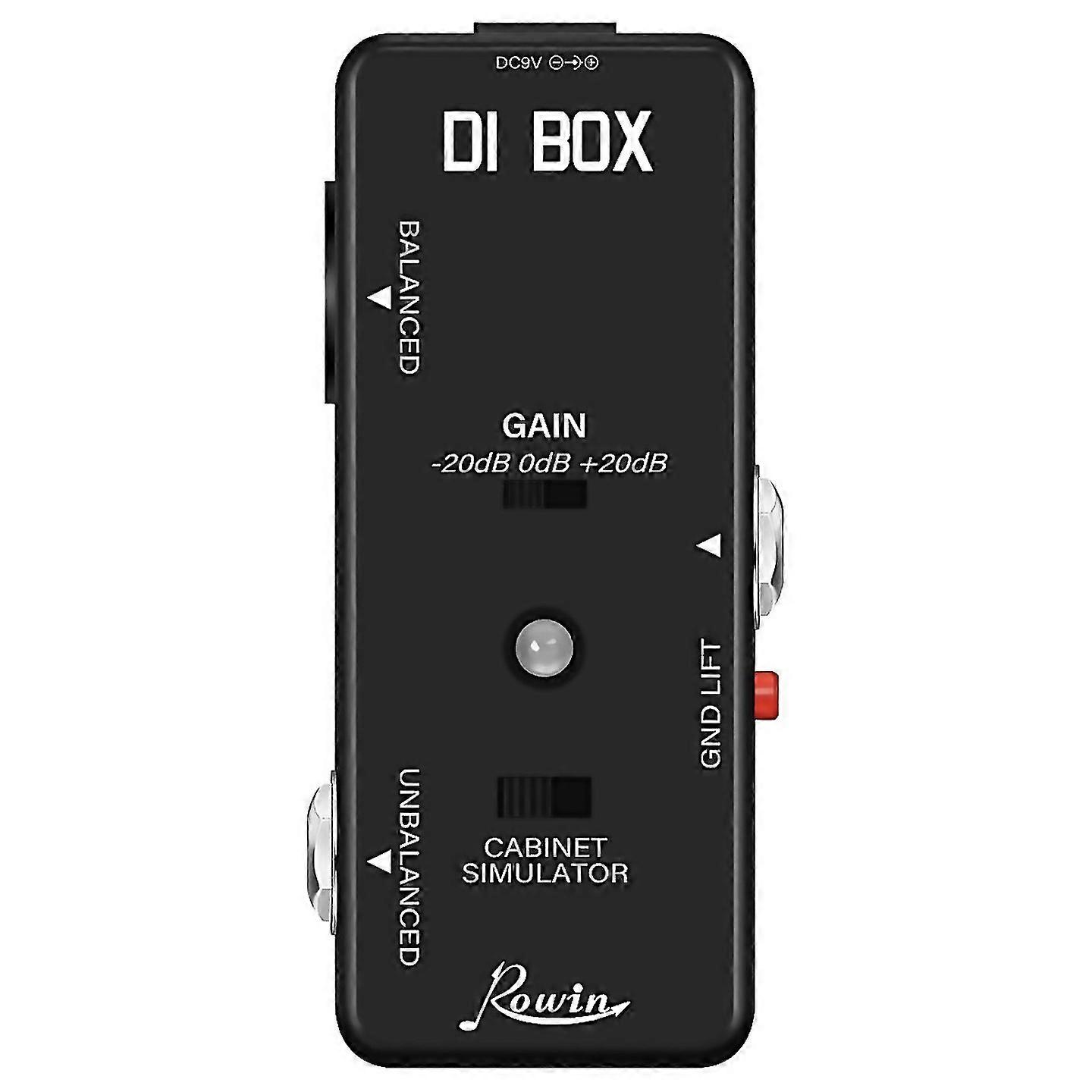 Für Rowin Di Box Lef331 Microdi mit Cab Sim und Gain Guitar Effect Pedal True Bypass