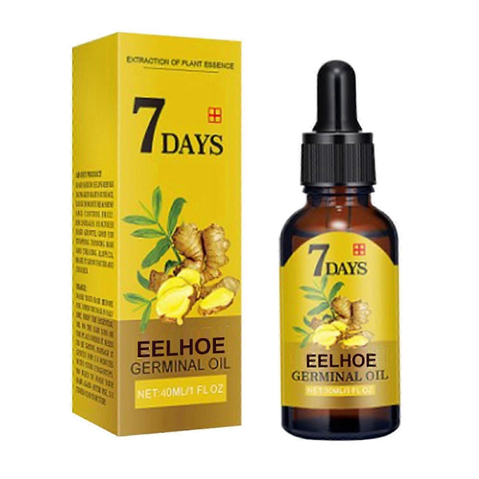 EELHOE Solution de soin capillaire au gingembre (40ml) Soin des cheveux, nourrissant, soin des cheveux, renforcement des cheveux et solution nutritive anti-chute des cheveux