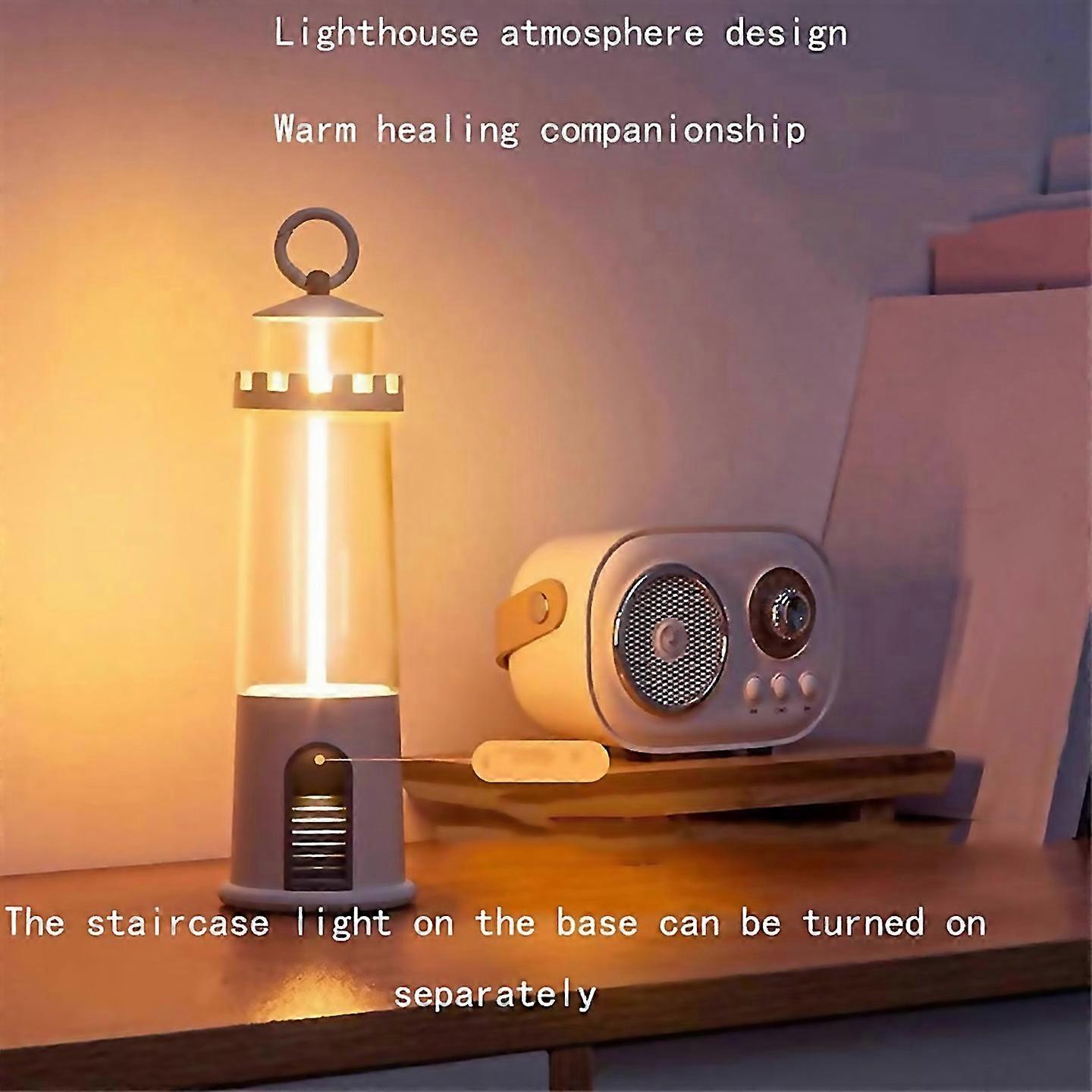 For Three Layer Lighting Lighthouse Camping Maglev Atmosphere White