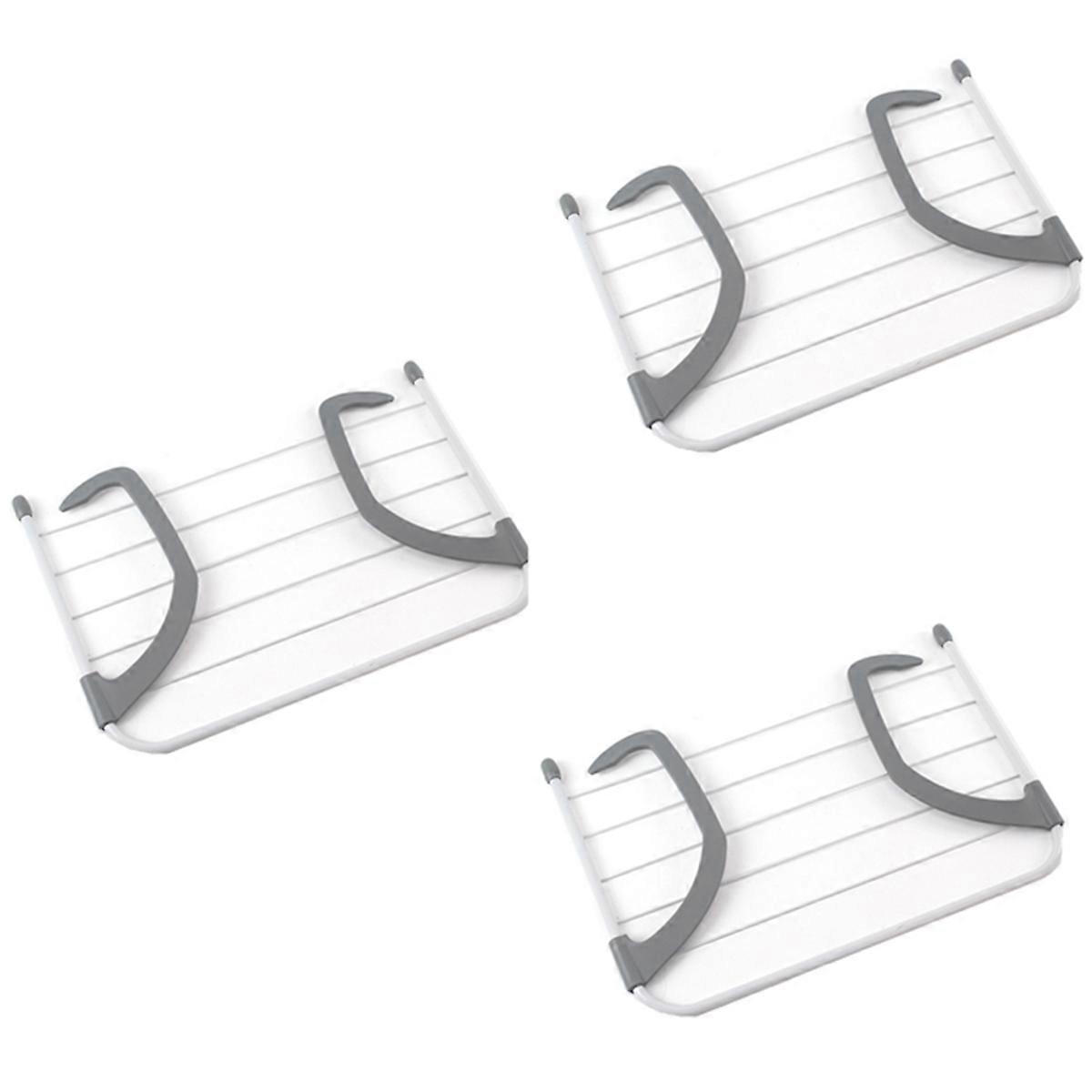 Foldable storage hanger clothes drying rack multifunctional 55x32cm