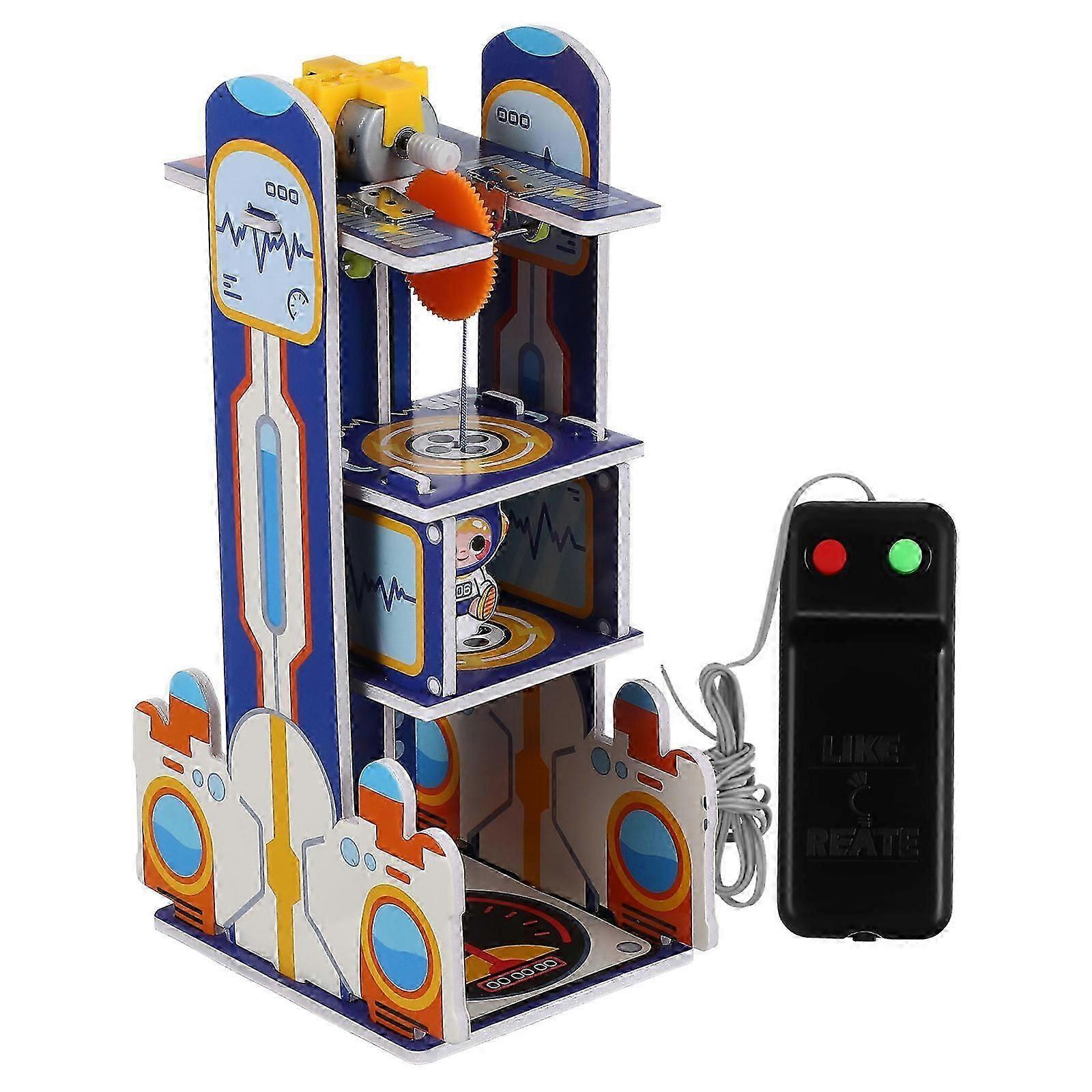 STEM Educational Toy Electric Elevator Model For 21.00X14.30X0.30cm Enhancing Creativity And Learning 1 Set