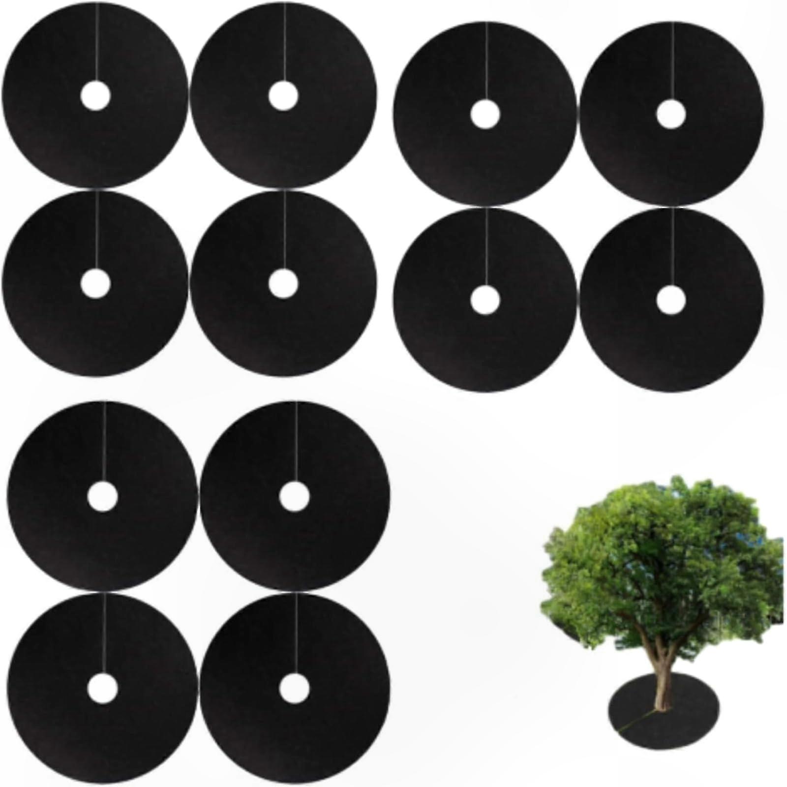 Tree Mulch Mats for Gardens, 52cm Weed Control Discs for Plants and Landscaping