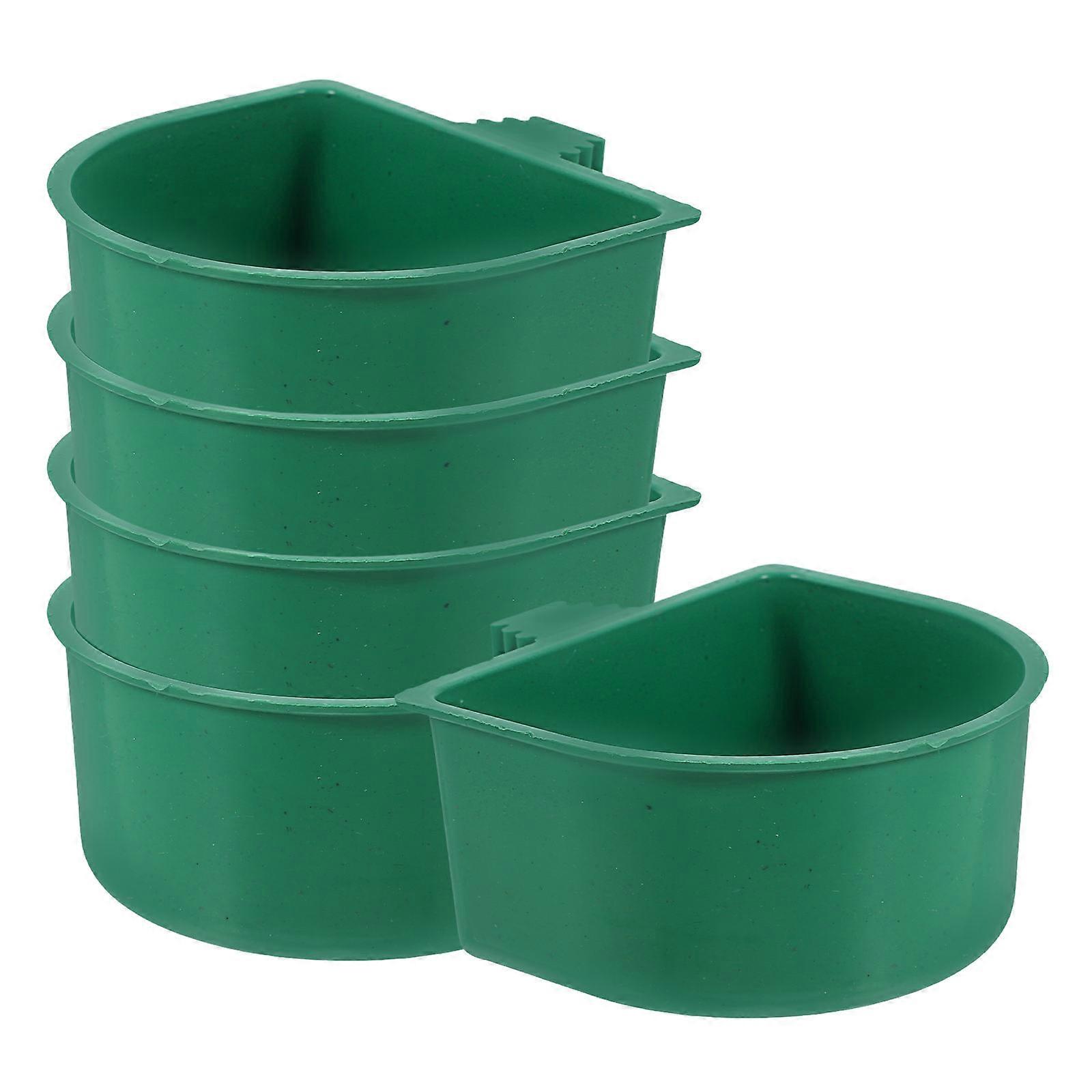 Bird Feeder Hanging Food Bowl for Birds 5Pcs Spillproof Feeder Cups