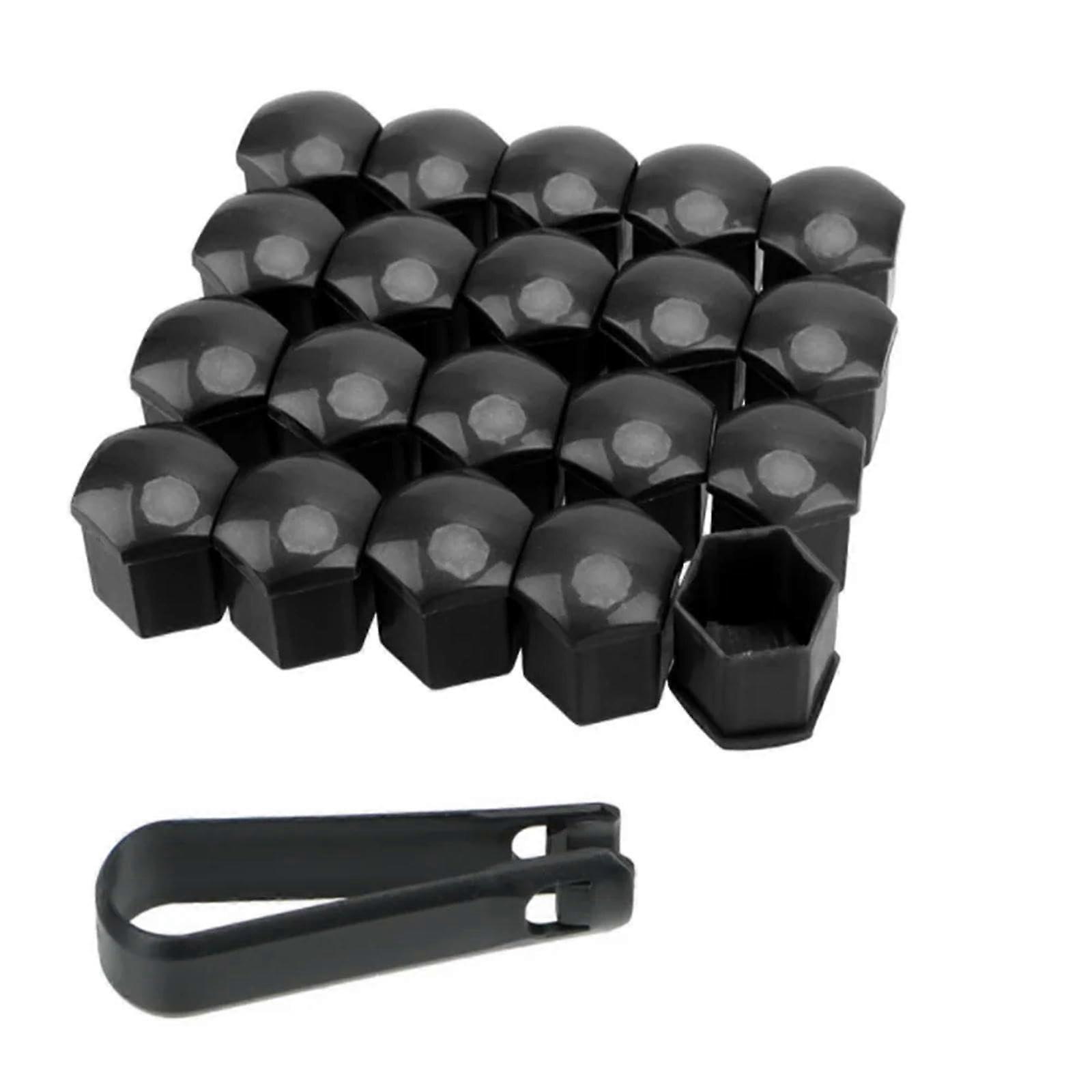 Nut Caps Car Styling For Skoda Octavia 2 A7 A5 A4 Fabia 2 Rapid Yeti Superb Felicia Citigo RS Black 17mm 20 Pcs