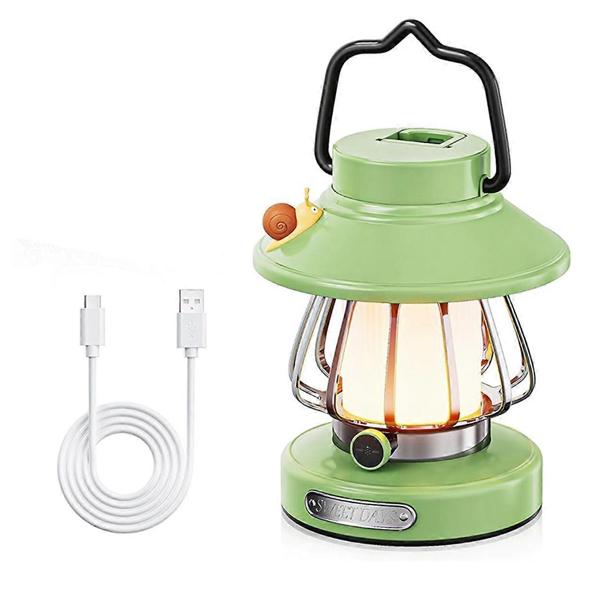 Gear Lamp for Kids Set Toddler Flashlight Convenient LED Light Rechargeable Battery Operated Portable Night Light Green