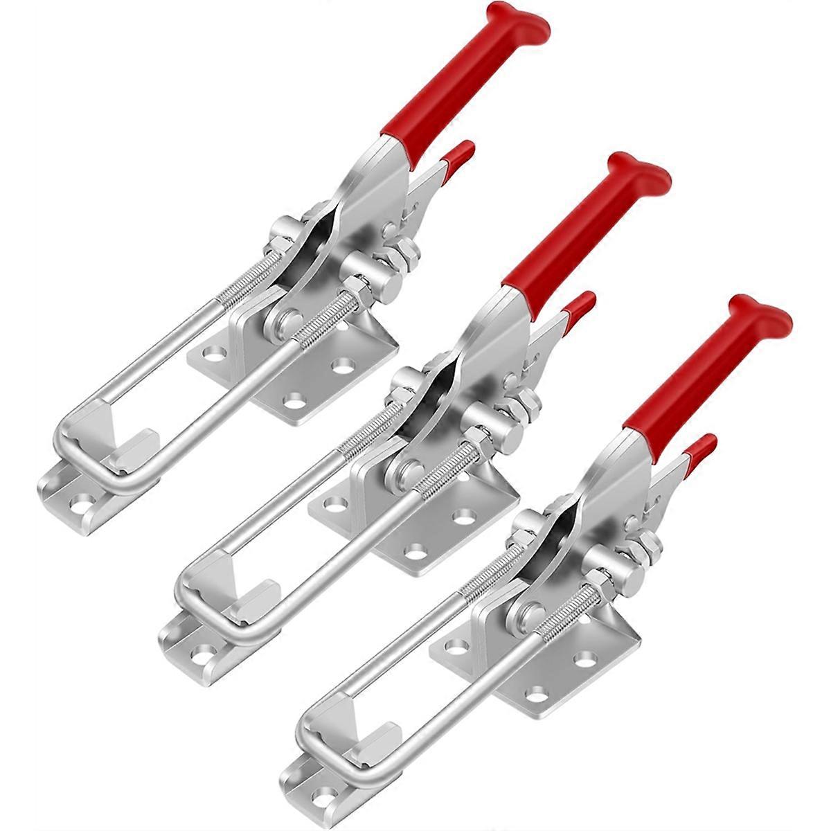 3 Pack Toggle Latch Clamp, Heavy Duty Latches, 2000Lbs Holding Capacity Adjustable Latch Lock, for I