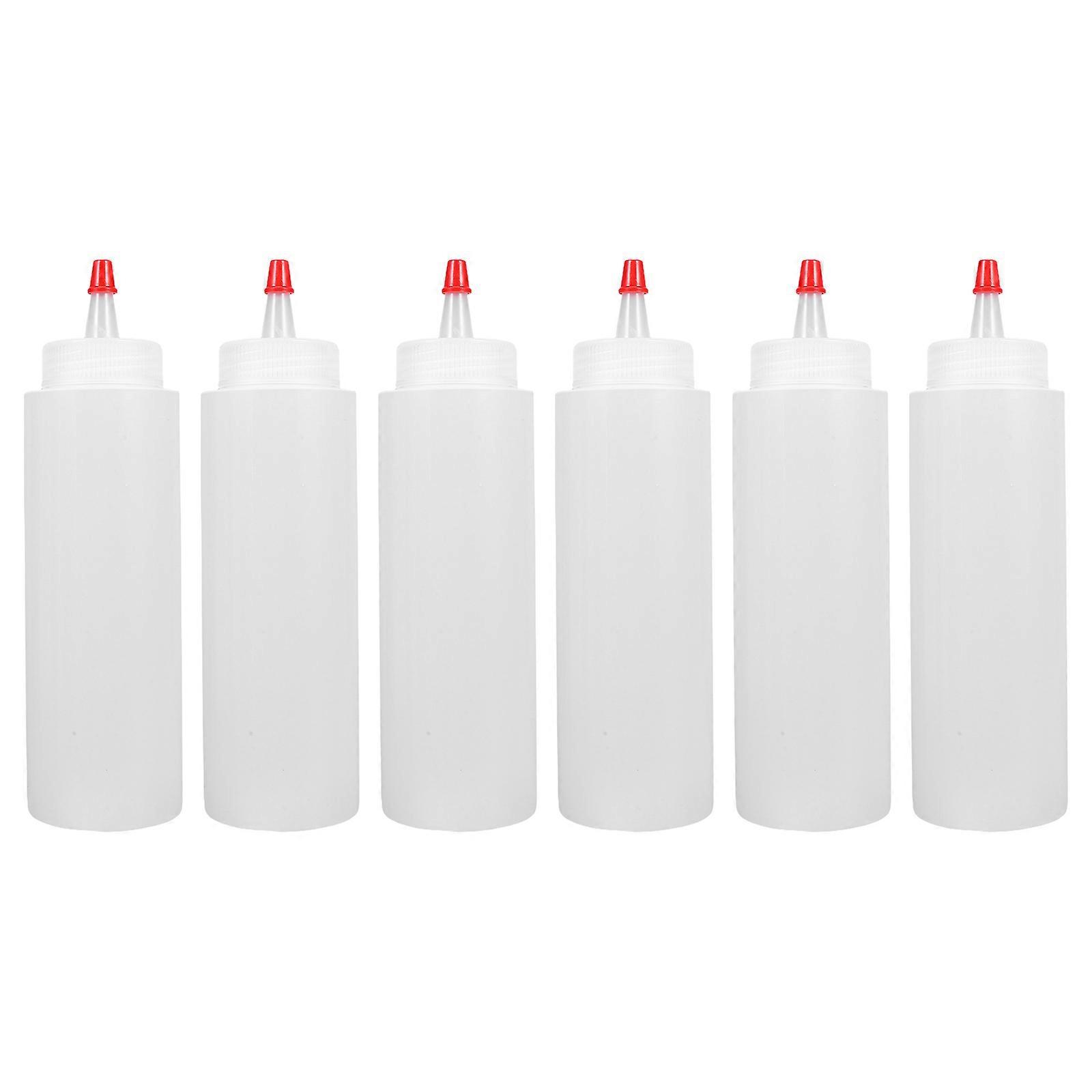 Oil Dispenser Bottles with Cap Precision Tip Squeeze Bottles for Sauce 24Pcs