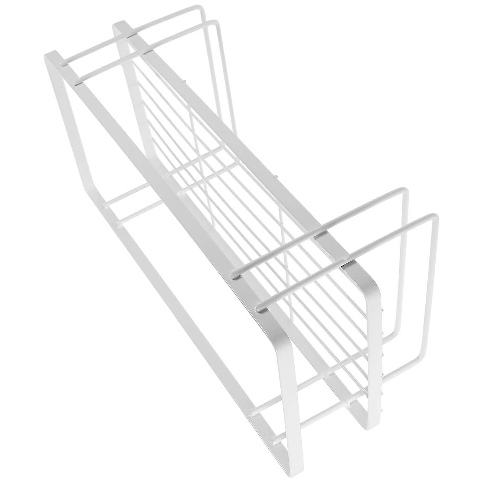 Toilet Storage Rack Over The Toilet Bathroom Sundries Organizer Single Layer Rack For Home Use White Waterproof 1Set