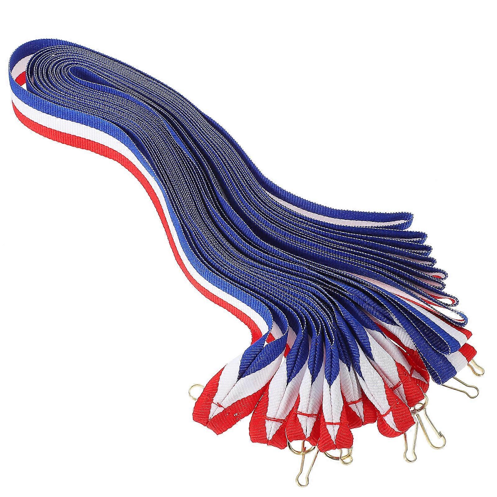Competition Neck Ribbons 80 Pcs Medal Lanyards for Relay Races and Team Competitions with Rectangular Shape