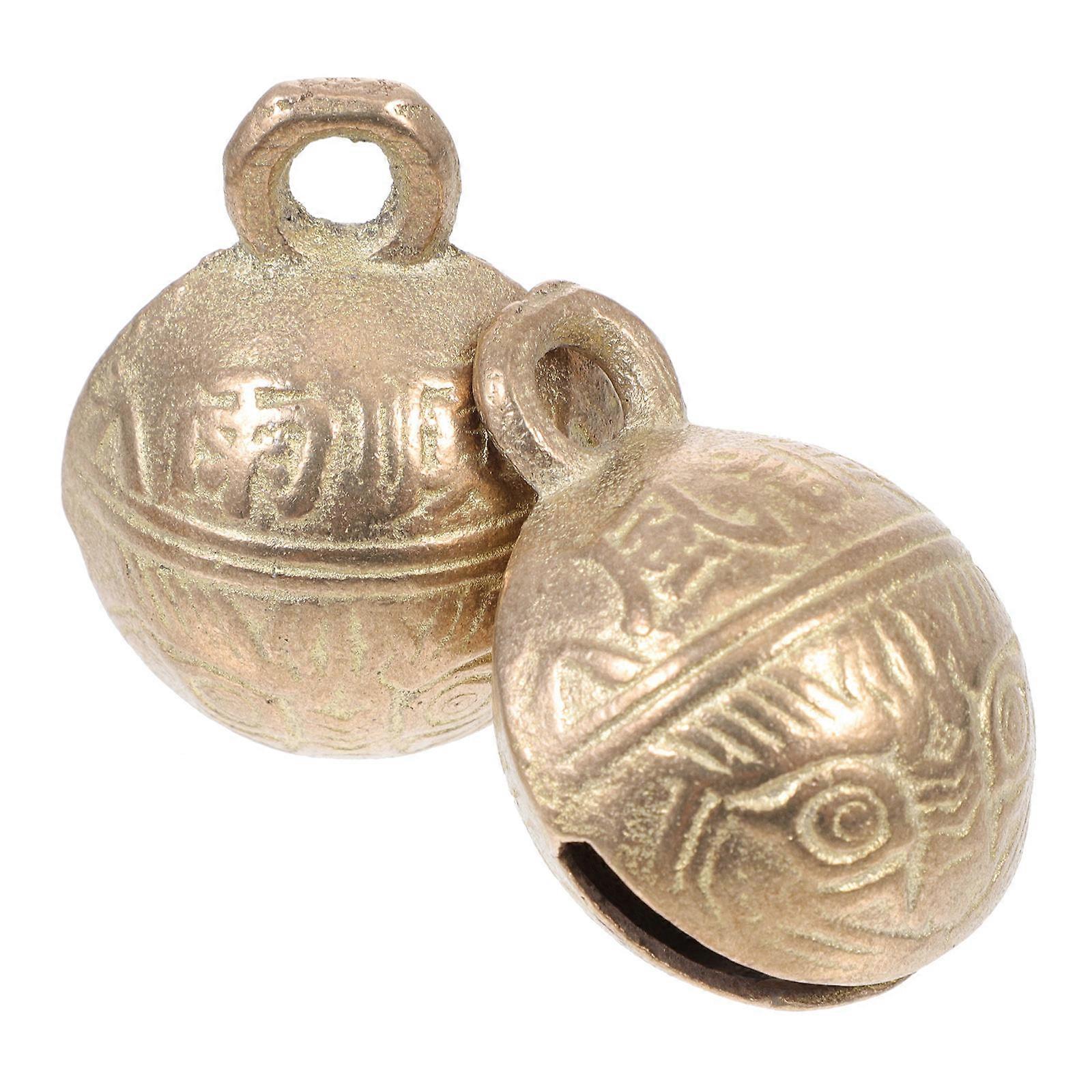 Portable Copper Pet Bells for Decoration 4Pcs Bells