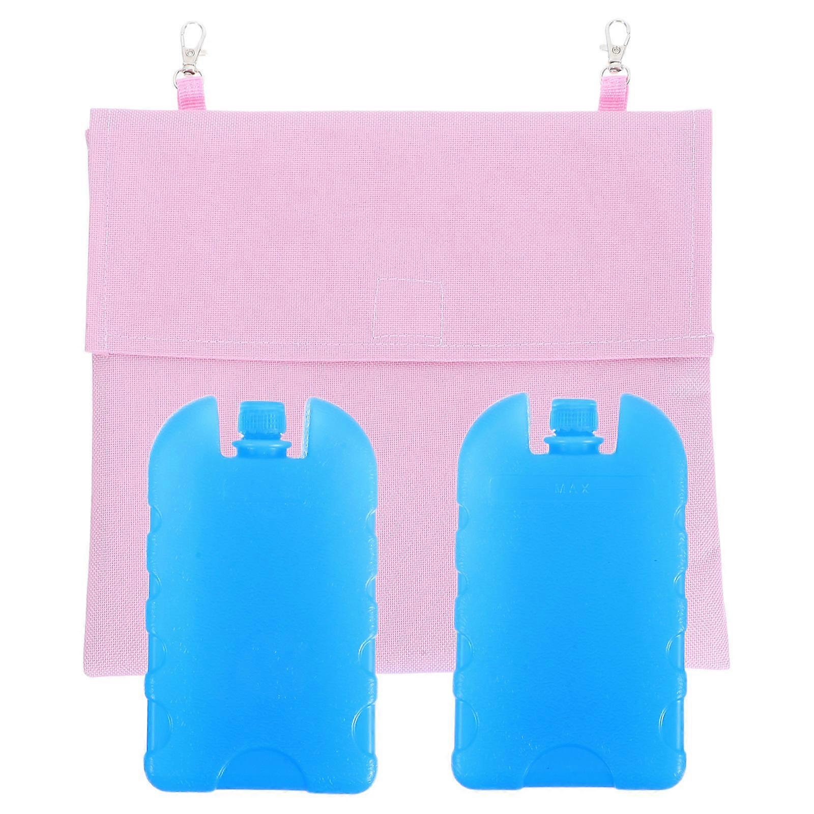 Bunny Cooling Pouch for Pet Cooling Bag with Ice Pack 4Pcs Pink