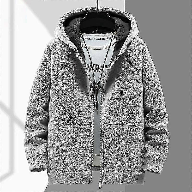 Thickened Polar Fleece Jacket for Fat Men Hooded Plus Fat Plus Size Warm Fleece Jacket 4XL-12XL 2025