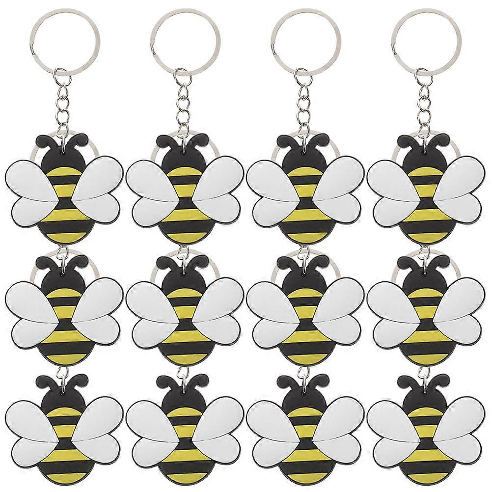 Creative Bee Keyring Hanging Pendant Ideal For Daily Use And Gift And Family 24Pcs