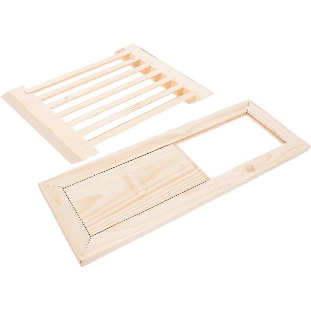 Cedar Sauna Air Vent Wooden Sauna Room Shutter Window for Airflow 3Sets