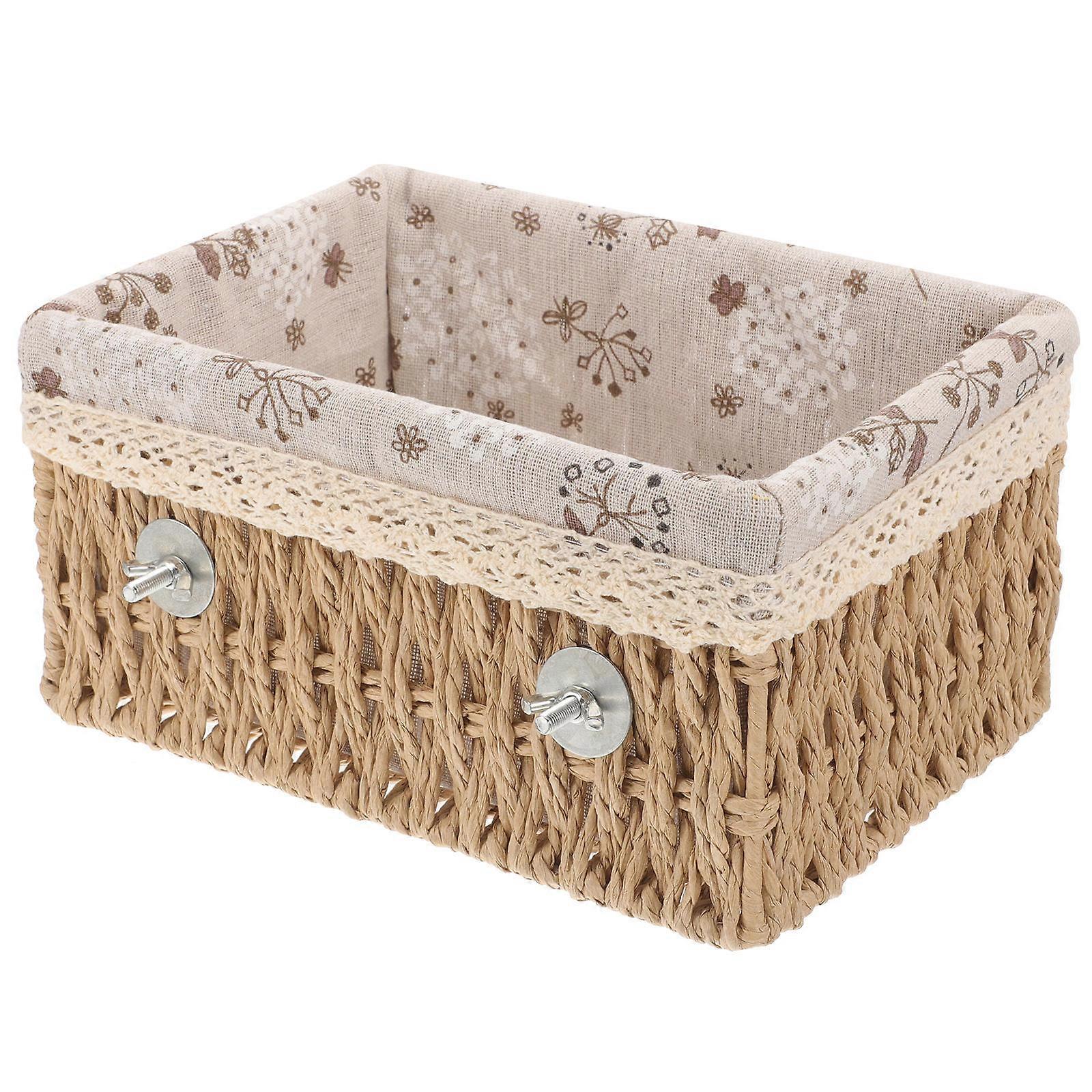 Woven Bird Nest Parrot Breeding Nest Bed for Parakeet 2Pcs