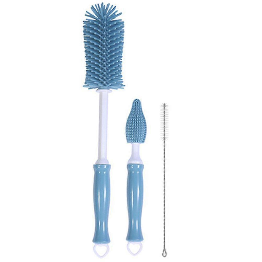 Silicone Bottle Brush Set for Daily Use and Baby Color with Comfortable Grip 1Set