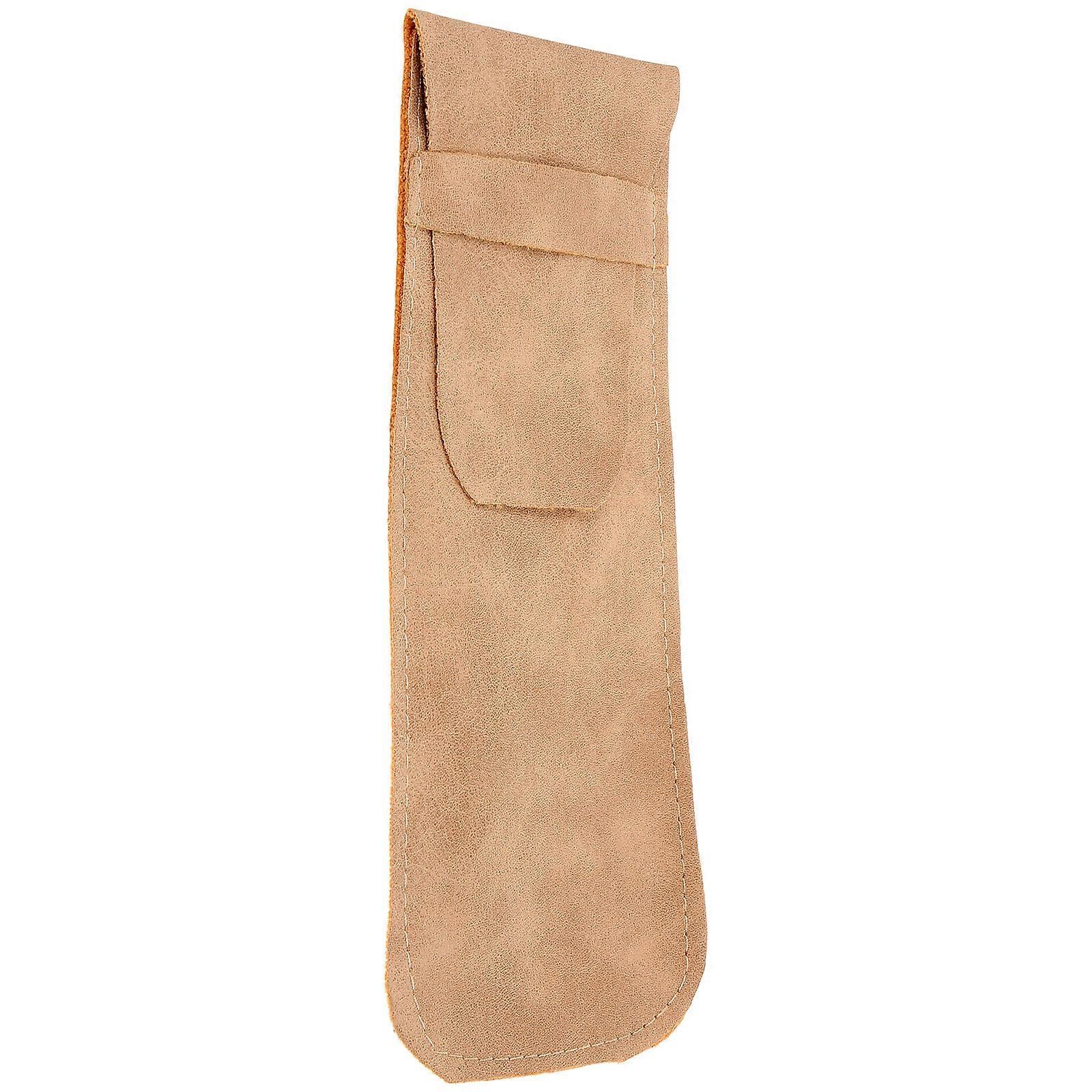 5Pcs Eyeglasses Pouch Simple Design For Men And Women Daily Use Protecting From Scratches Khaki