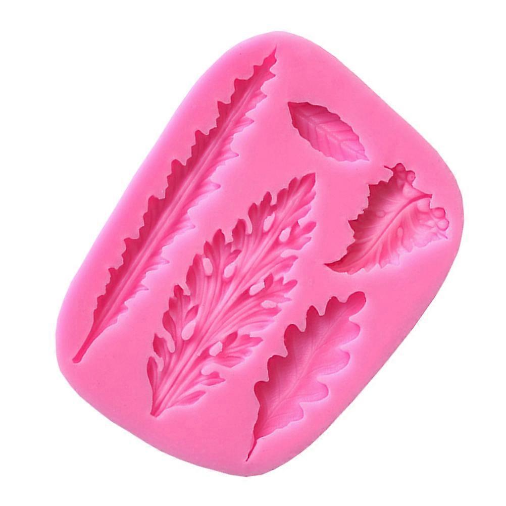 Silicone Baking Mold Leaves Shape for Cake Decorating 3Pcs Pack