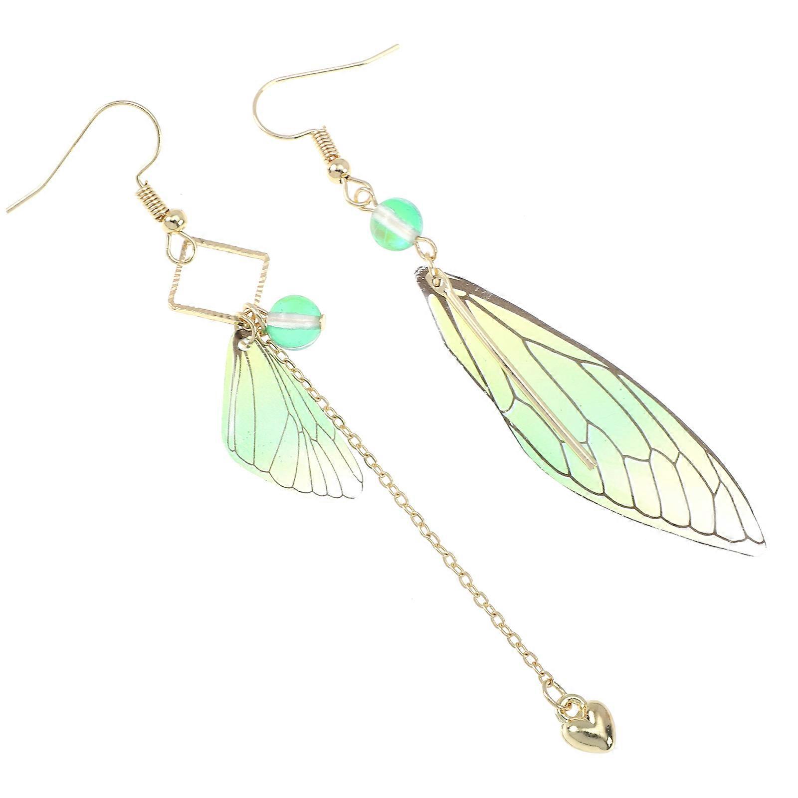 Wing Earrings for Wedding 2Pairs Drop Earrings