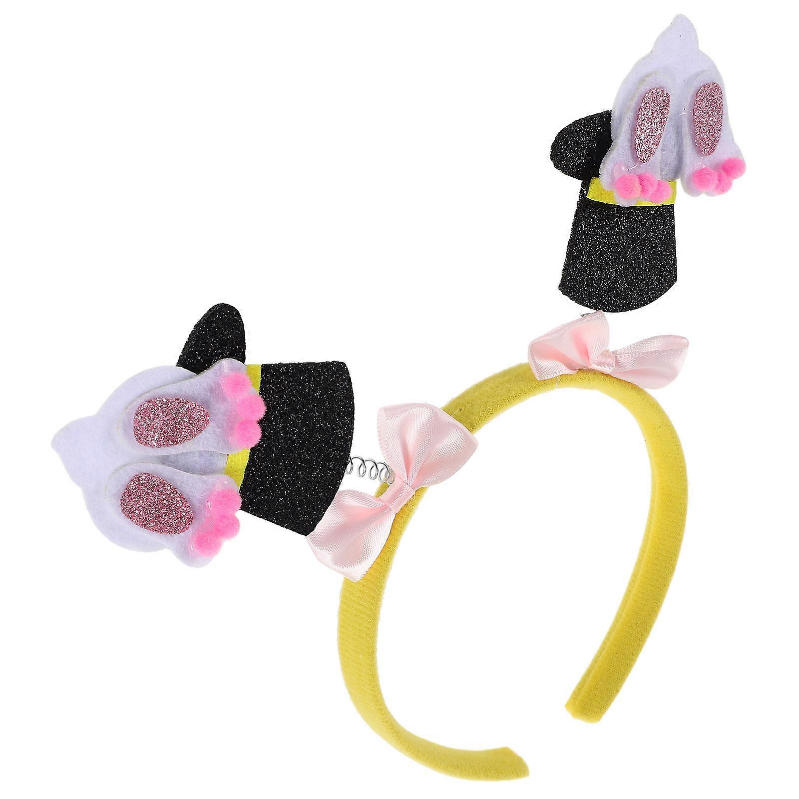 Multi Color Bunny Headdress for Easter 4Pcs Cute Rabbit Headband