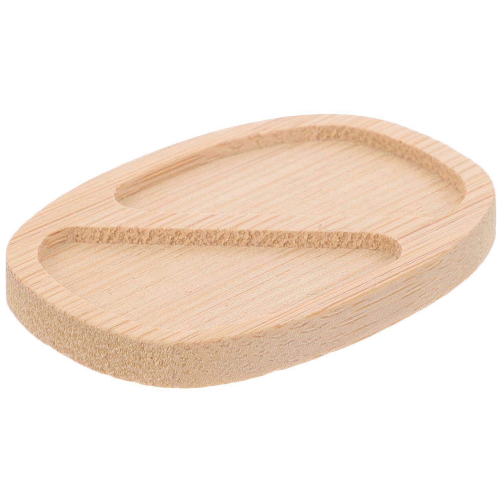 5Pcs Mini Severing Tray Realistic Design Rectangular Wood Simulation Display For Doll House Enthusiasts