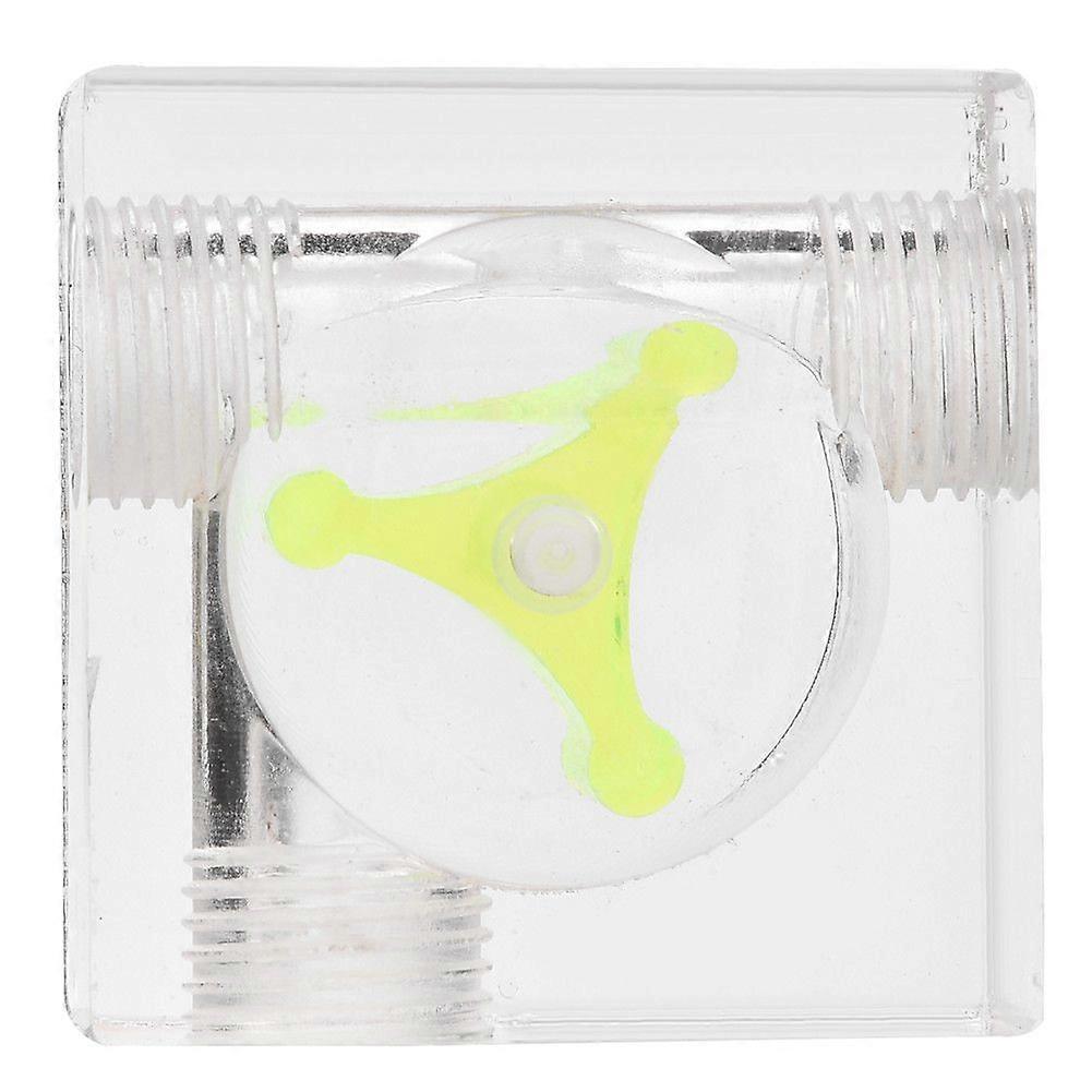 3 Impeller Flow Meter Indicator for PC Water Cooling System G1/4 Thread Quadrate 3 Ways