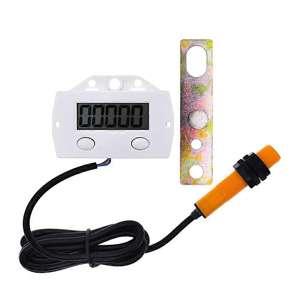 5 Digit Electronic Digital Display Counter Magnetic Sensor B