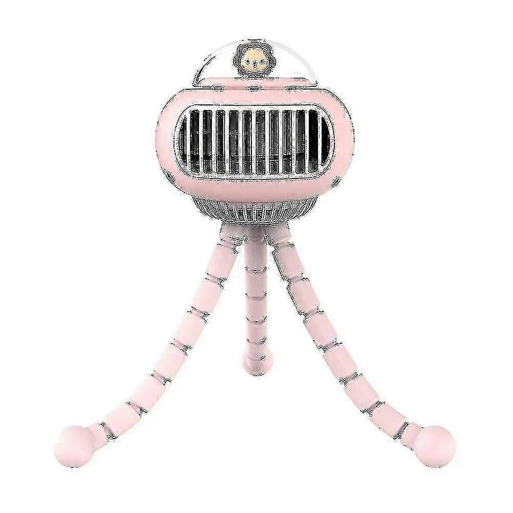 Stroller Fan Bladeless Portable Octopus Fan Multi Function Rechargeable Fans