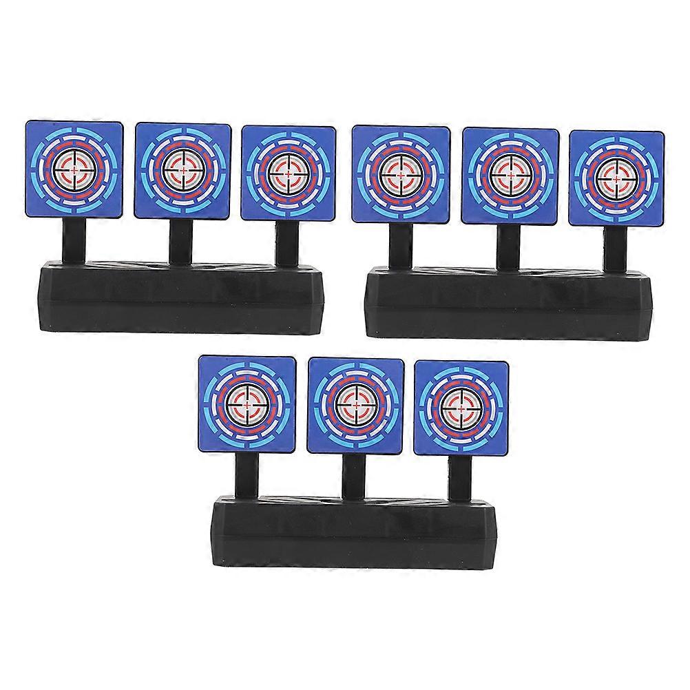 Auto Resetting Training Competition Stands For Shooting Target Indoor Outdoor Use 6 Pcs Plastic
